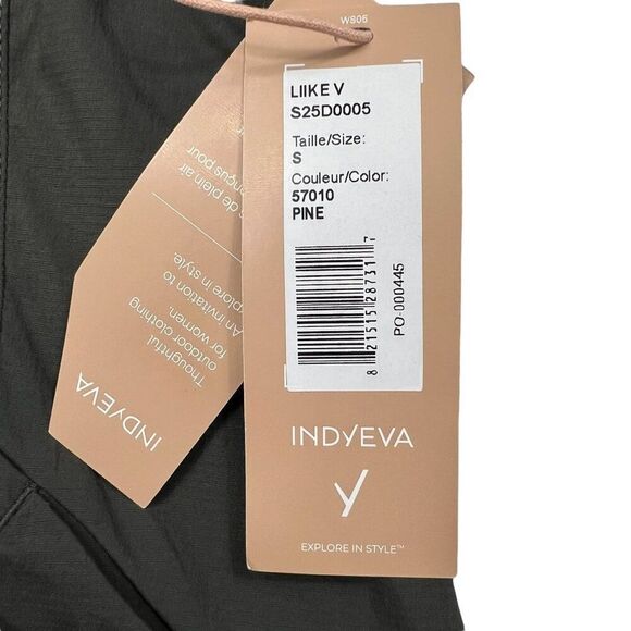 Indyeva NWT UPF 50 Liike V Cinchable Sides Dress Color Pine Size Small - Picture 4 of 10